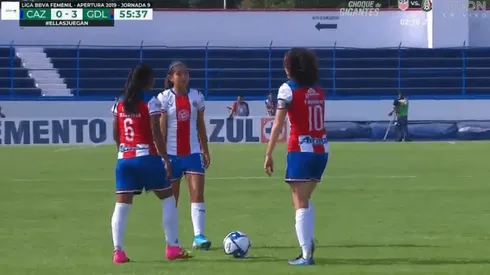 Las jugadoras de Chivas de Guadalajara fueron buenas actrices.