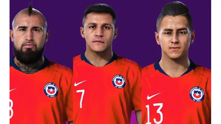 Vidal, Alexis y Pulgar con nuevos rostros en PES 2020