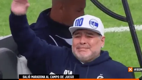 Hasta las lágrimas: la emotiva presentación de Diego Maradona en Gimnasia