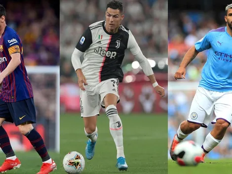 Messi, Ronaldo y Agüero, candidatos a goleadores de Champions 2019/20