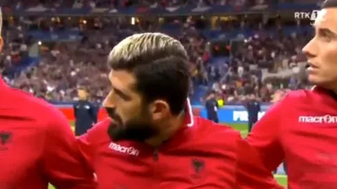 La confunsión reinó en el momento en la selección albana.