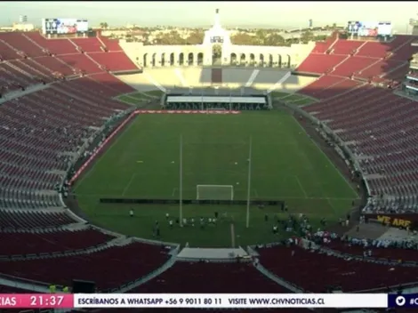 ¡Estadio vacío! Así luce el Memorial Coliseum a menos de una hora del partido