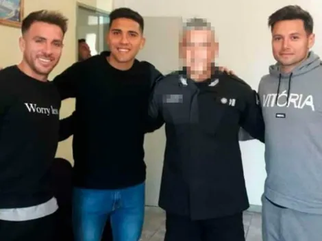 Polémica: jugadores de Boca visitan la cárcel junto a líder de la barra