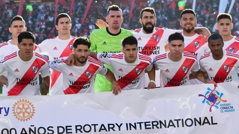 Paulo Díaz posa orgulloso en el primer Superclásico de su carrera