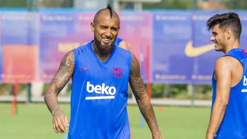 Arturo Vidal ingresó al minuto 82 del empate 2-2 entre Osasuna y Barcelona este domingo