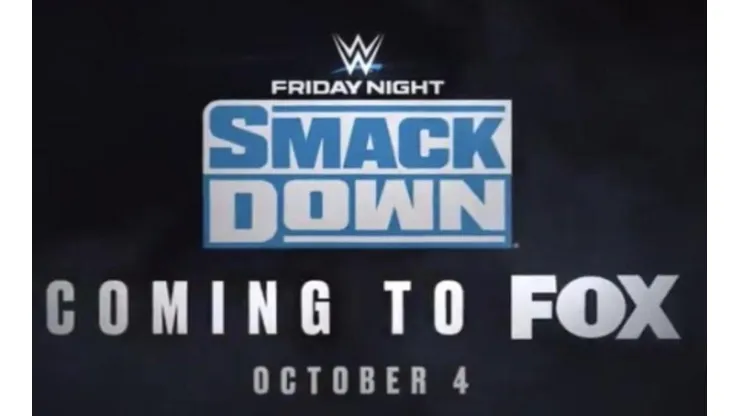 El nuevo logo de SmackDown, que pasará a FOX y volverá a los viernes, pero en vivo.