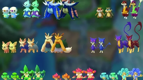 Algunos de los nuevos pokémon que se vienen.