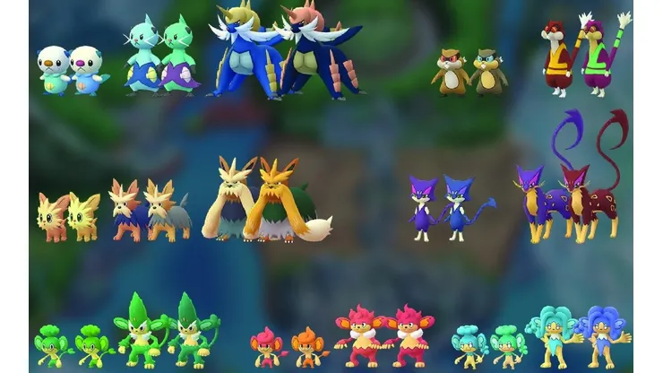 Algunos de los nuevos pokémon que se vienen.