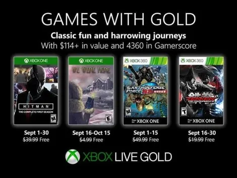 Hitman y Tekken lideran los juegos gratis de Xbox Live Gold para septiembre