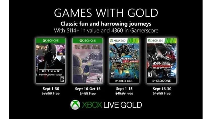 Hitman y Tekken lideran los juegos gratis de Xbox Live Gold para septiembre
