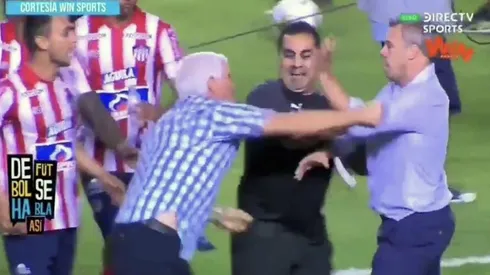 El DT del Mati Fernández se fue a los combos.