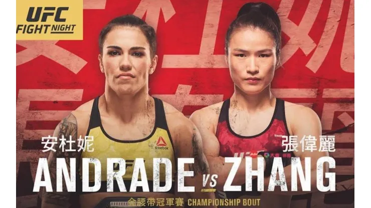 Dónde ver en señal HD el UFC Shenzhen - Jessica Andrade vs Zhang Weili: canal, horario, TV, streaming online