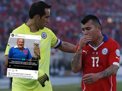 Medel pone "me gusta" a "Bravo no puede ser capitán de la Roja"
