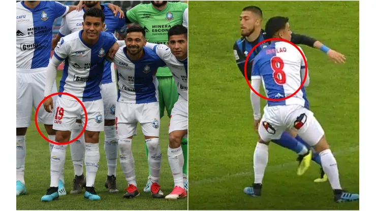 Marco Collao jugó con dos números distintos