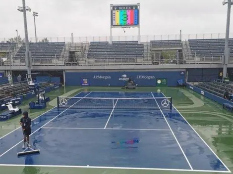 El inicio del duelo entre Garín y de Miñaur en el US Open es retrasado por lluvia