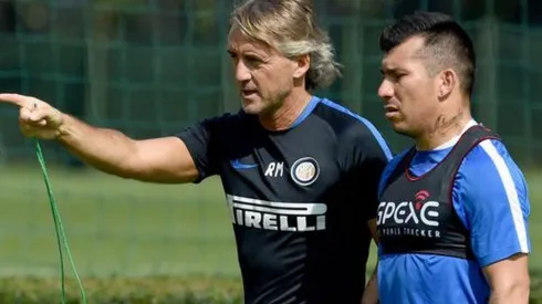 Roberto Mancini entrenó a Gary Medel en el Inter de Milán