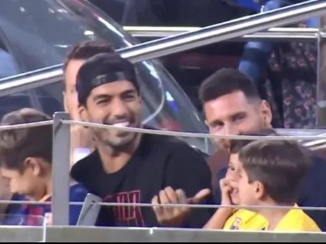 Suárez trollea al hijo de Messi por celebrar un gol que no era