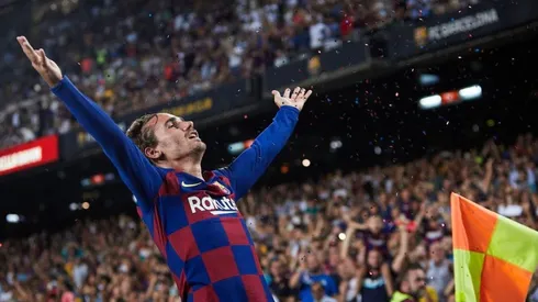 ¿Mejor que el original? El festejo de Antoine Griezmann inspirado en LeBron James (Foto: Getty Images)