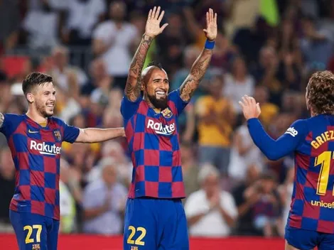Griezmann y Vidal se visten de héroes en goleada del Barcelona