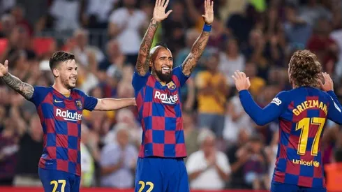 Antoine Griezmann y Arturo Vidal se visten de héroes en goleada del Barcelona (Foto: Getty Images)