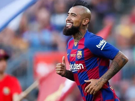 ¡Golazo! Vidal entra desde la banca y anota en la goleada del Barcelona