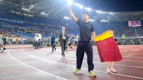 David Pizarro es ovacionado tras sorpresiva aparición en partido de la Roma (Foto: Twitter Roma)