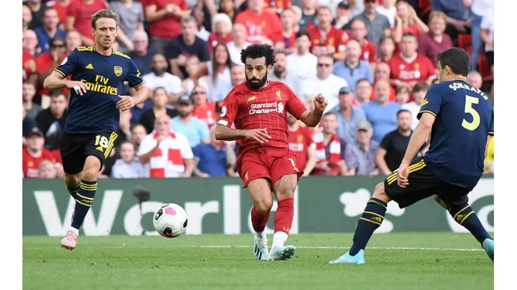 Mohamed Salah marcó un doblete.