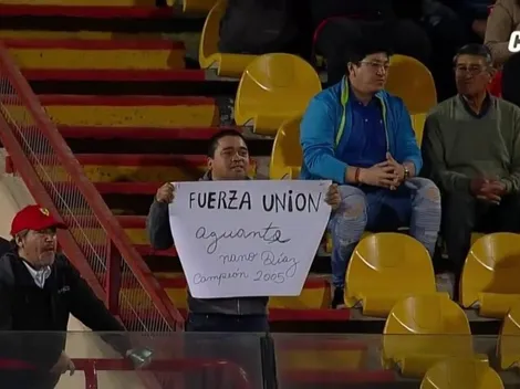 El solitario apoyo a Nano Díaz en el Unión Española vs. O'Higgins