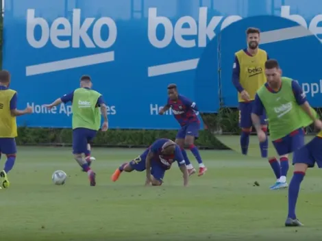 Piqué se ríe: Messi saca a pasear dos veces a Vidal