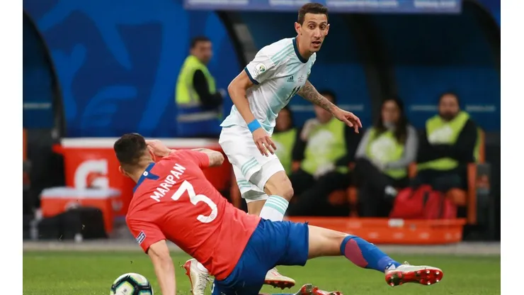 Di María contra Chile en Brasil 2019.