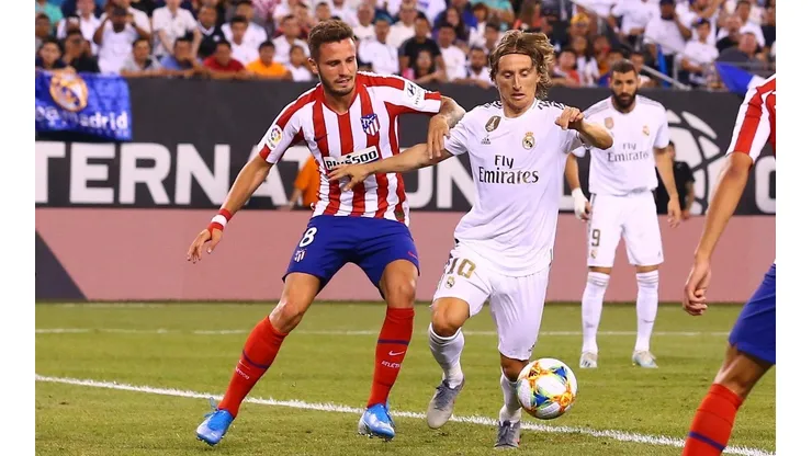 Atlético de Madrid y Real Madrid se enfrentaron en pretemporada.