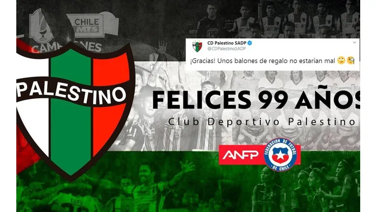 Palestino le contesta con "malicia" el saludo a la ANFP.