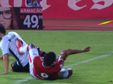 Delantero brasileño sufre una escalofriante fractura en su brazo