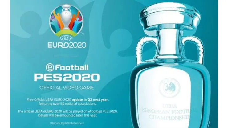PES 2020 suma la licencia oficial de la UEFA EURO 2020