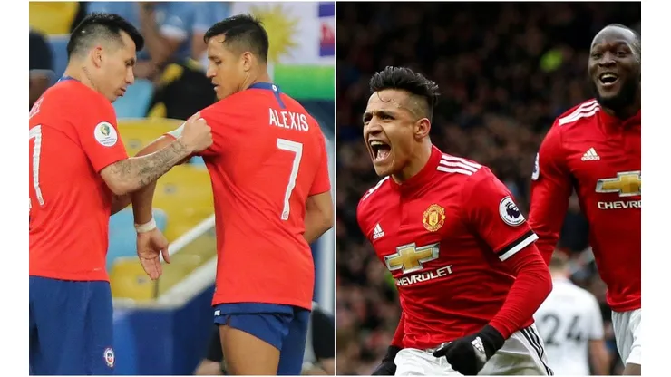 Medel y Lukaku intentan convencer a Alexis Sánchez