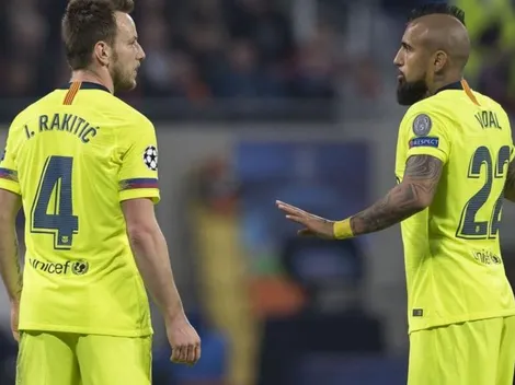 ¡Paliza! Hinchas del Barca prefieren que parta Rakitic antes que Vidal