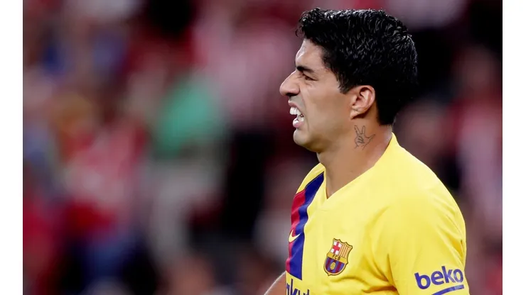 Suárez se lesionó a la media hora de partido.