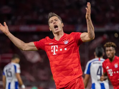 Robert Lewandowski salva el debut del Bayern Munich en la Bundesliga con un doblete