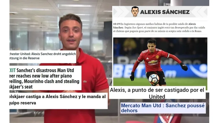 Alexis Sánchez es titular en todos los medios europeos, pero no en Manchester United