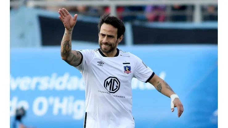 Jorge Valdivia en el partido en el que fue expulsado.