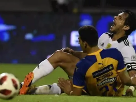 Roque Santa Cruz: Rival le mete feo planchazo y terminan comiendo un asado