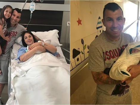 Gary Medel festeja chocho el nacimiento de su quinto hijo