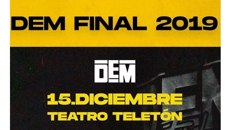 Comienza la venta de entradas para DEM Final 2019