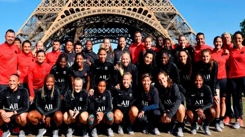 El especial entrenamiento de Tiane Endler y el PSG: suben la Torre Eiffel corriendo por las escaleras (Foto: Twitter PSG Feminines)