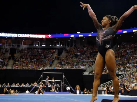 Simone Biles hace historia con inédito salto triple doble