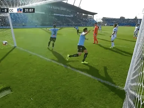 ¡Gol de O'Higgins! Cortés sale en falso y Magalhaes le marca a Colo Colo
