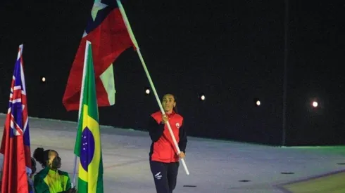 Soraya Jadue es la abanderada nacional en la clausura de los Panamericanos.