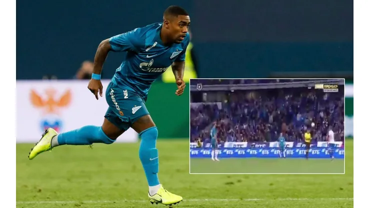 Blooper de Malcom en la liga rusa: se molesta con cobro y le da pelotazo a un árbitro desde mediacancha (Foto: Getty Images)