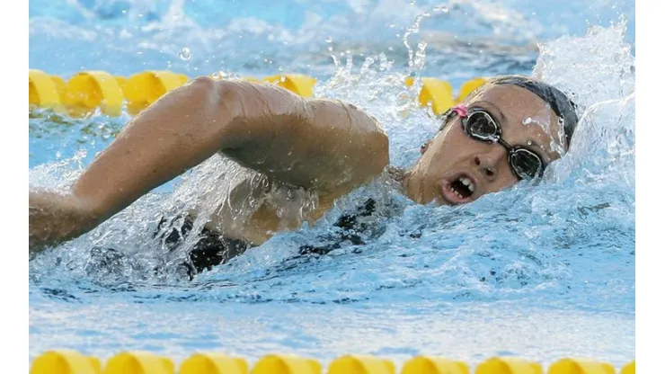 Kristel Köbrich peleó metro a metro en los 1.500 metros estilo libre de la natación en los Panamericanos