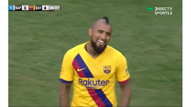 Vidal se estrenó en la presente temporada del Barcelona